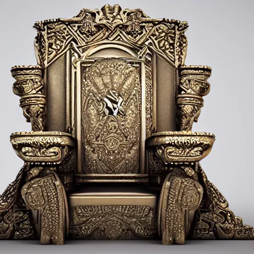 Prompt: a throne made of money, octane render, highly detailed, unreal engine 5, 4 k