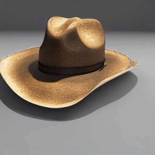 Prompt: sad cowboy, crying, tears, cowboy hat, 3D model