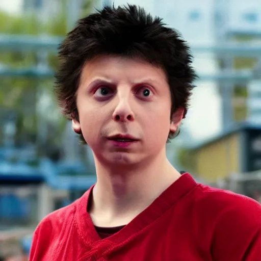 Prompt: Michael Cera staring as Ryu in the Street Fighter 2024 movie