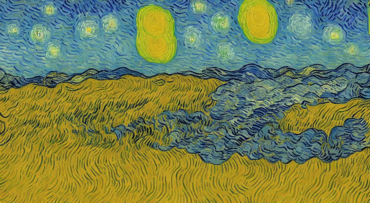 Prompt: Bliss by Vincent Van Gogh,