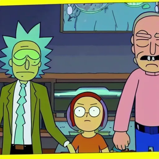 Image similar to stan lee cameo in rick and morty