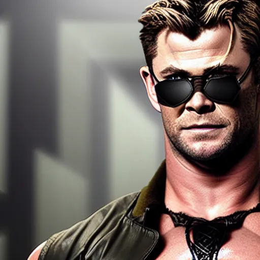 Image similar to chris hemsworth as albert wesker