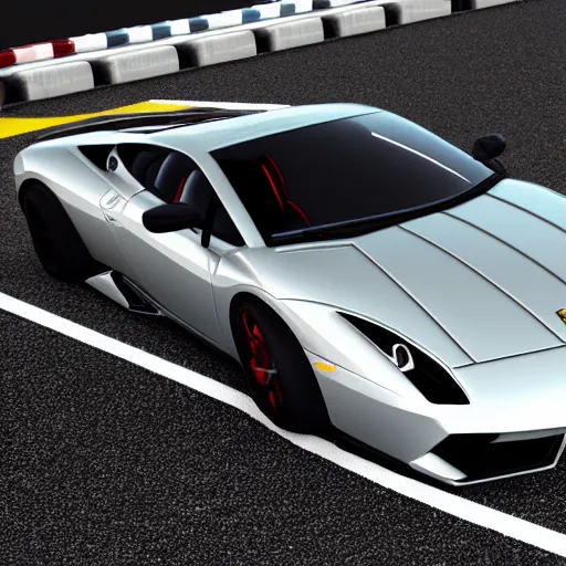 Image similar to a super sports car made between lamborghini and ferrari. super sports car. 3 d render.