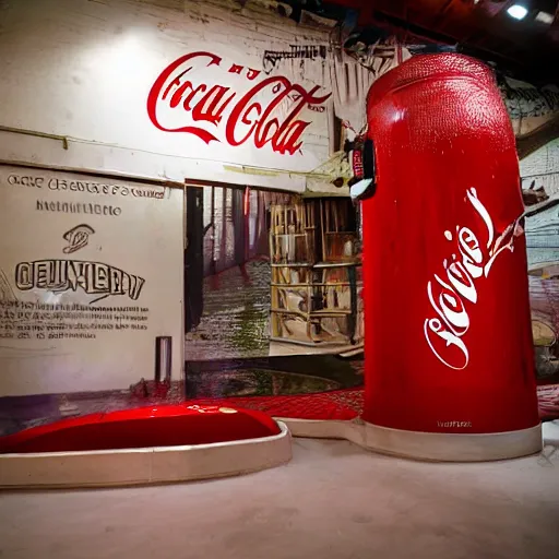 Prompt: coca cola huge tank, ultra realistic, photo