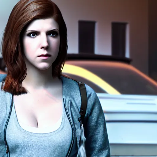 Prompt: Anna Kendrick as Judy from Cyperpunk 2077 unreal engine 5 4k ultra high quality