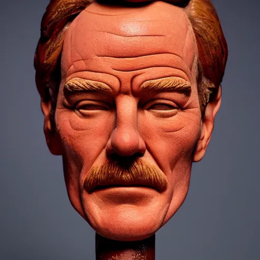 Image similar to bryan cranston face sculped out of a cranberry, cranberry statue, natural light, sharp, detailed face, magazine, press, photo, steve mccurry, david lazar, canon, nikon, focus