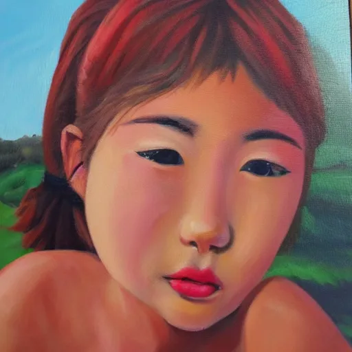 Image similar to oil painting ¥¥¥¥ kaikai kiki