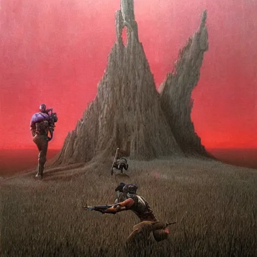 Prompt: Fortnite made by Zdzislaw Beksinski