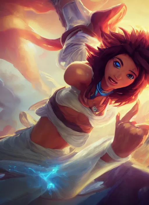 Image similar to taliyah, from league of legends, au naturel, meztelen, fighting, termeszetes, hyper detailed, digital art, trending in artstation, cinematic lighting, studio quality, smooth render, unreal engine 5 rendered, octane rendered, art style by klimt and nixeu and ian sprigger and wlop and krenz cushart