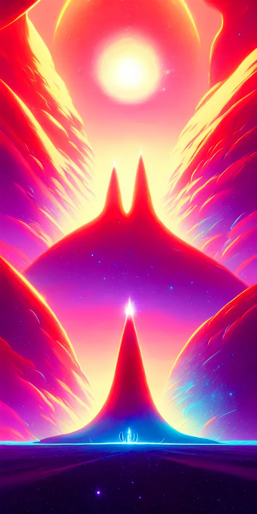 Prompt: stellar twins, birth of a star, death of a star by christopher balaskas and anton fadeev and dan mumford and josan gonzalez and beeple, hyperrealistic, high detail, ultra detailed, space, nebula, sharp focus, astronomy, science, crisp edges
