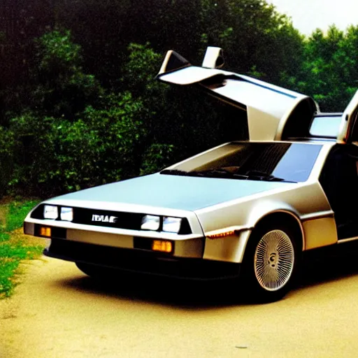 Image similar to delorean time machine