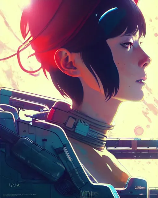 Prompt: spacehip | | audrey plaza, warframe ship, fine detail!! anime!! realistic shaded lighting!! poster by ilya kuvshinov katsuhiro otomo ghost - in - the - shell, magali villeneuve, artgerm, jeremy lipkin and michael garmash and rob rey