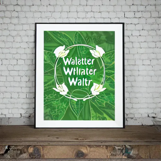 Prompt: walter white botanical poster