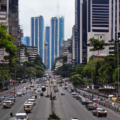 Prompt: avenida paulista, by greg girard