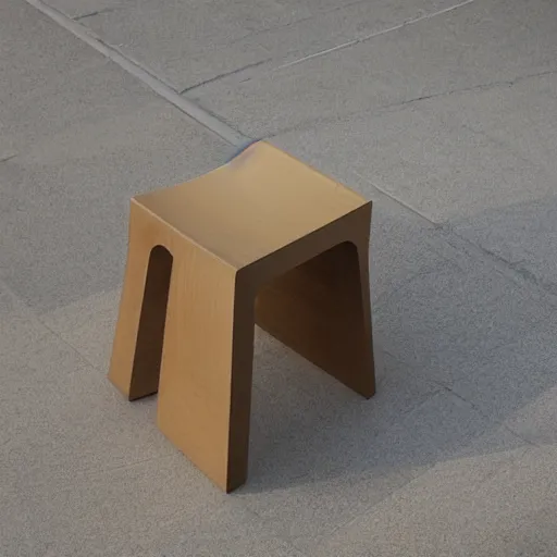 Image similar to the stool by tadao ando