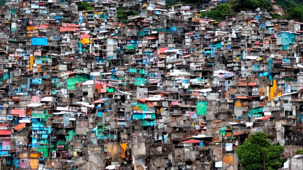 Prompt: the favelas of Rio DeJaniero