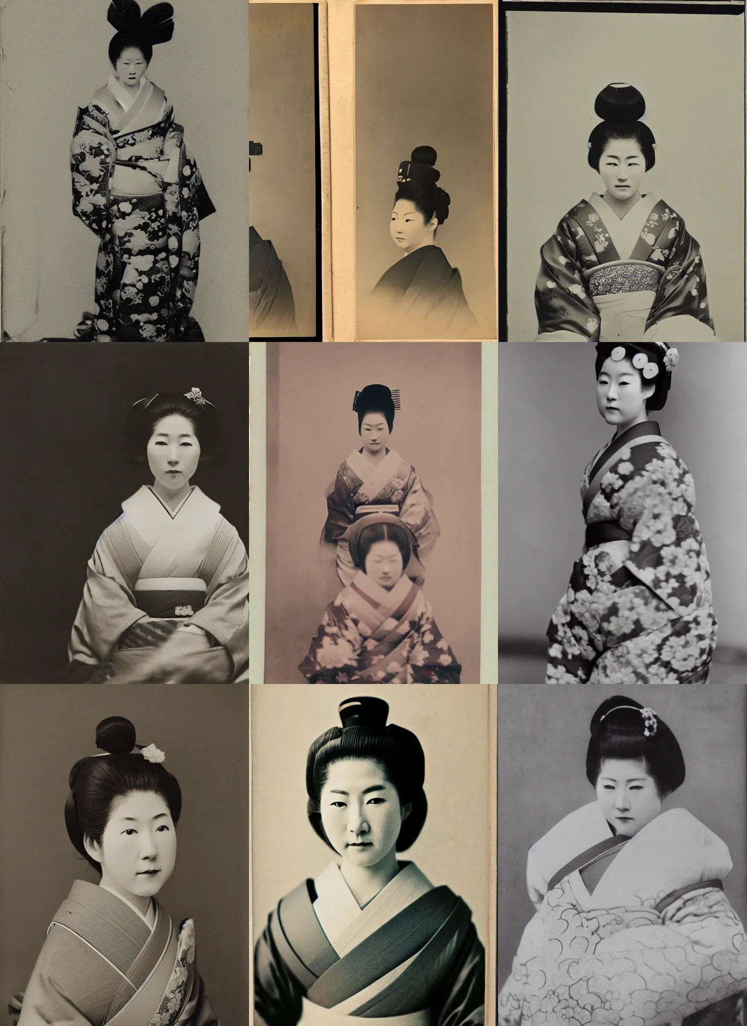 Prompt: Portrait Photograph of a Japanese Geisha Revolog Streak