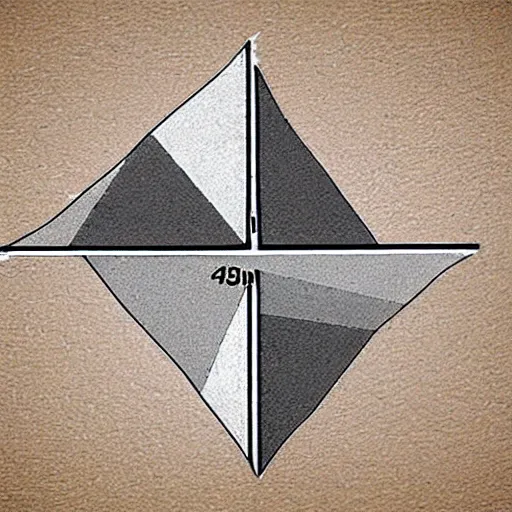 Image similar to triangle with 4 corners