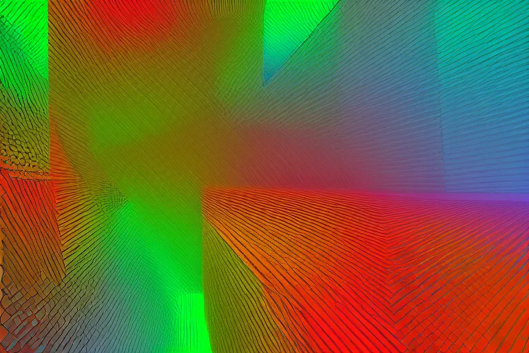 Image similar to wall made of thousands of vertical rectangles, different colors, perlin noise pattern, front elevation, backlight