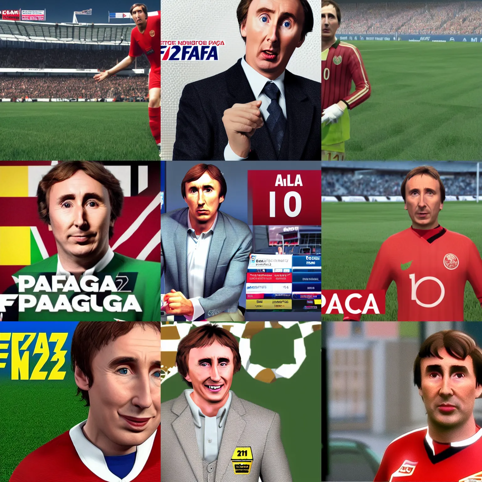 Prompt: Alan partridge in fifa 22