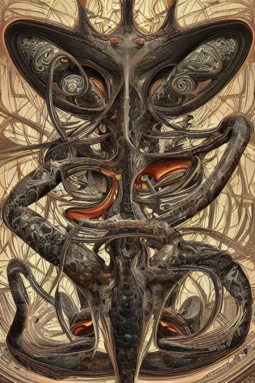 Image similar to youre from your father worm. symmetrical anatomy, baroque, pop art, hyperdetailed, without duplication, art by richard hamilton and mimmo rotella. intricate detail, trending artstation, dribble popular, krita renderer