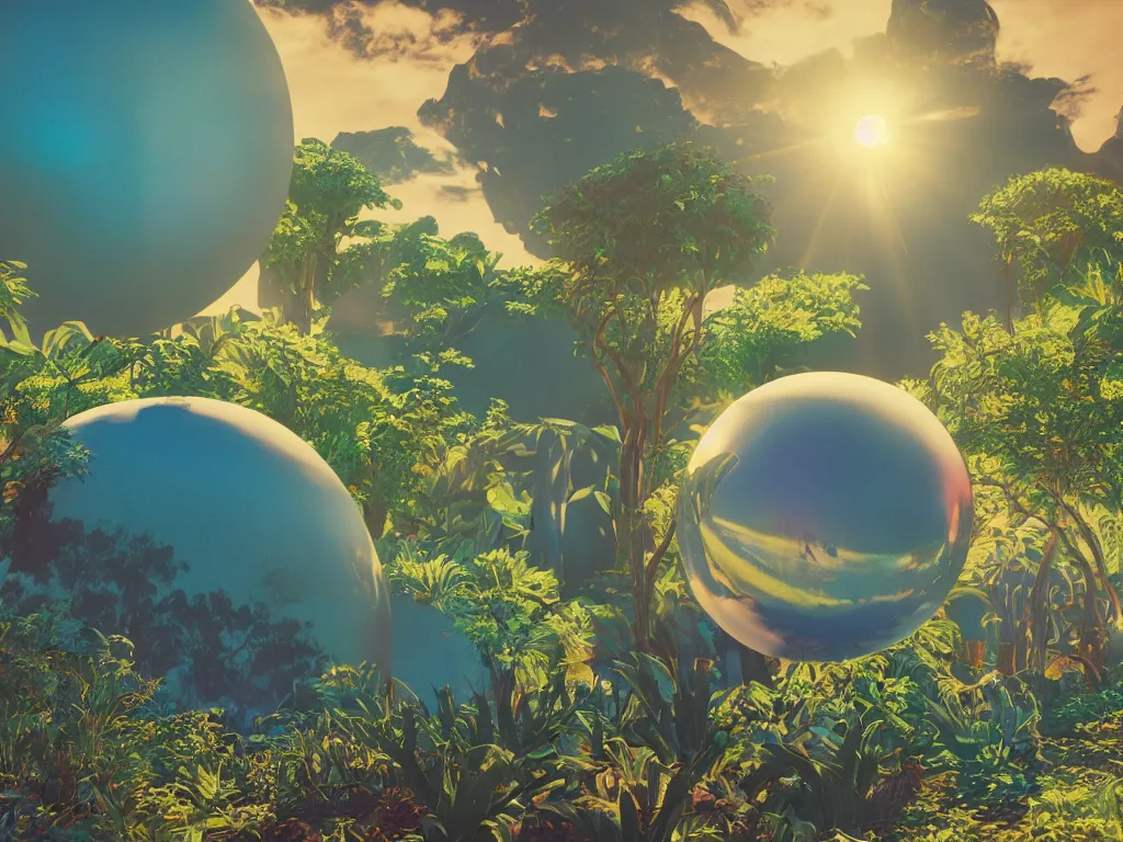 Prompt: ( ( 3 d render ) ), sunlight study, kauai, the universe is a spheroid region, art nouveau, by rachel ruysch and ( ( ( ( ( lisa frank ) ) ) ) ), 8 k, sharp focus, octane render