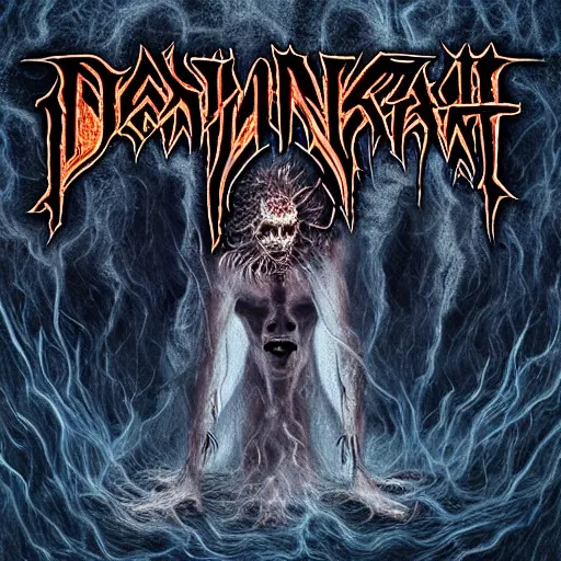 Image similar to benjamin nethnyahu death metal album cover