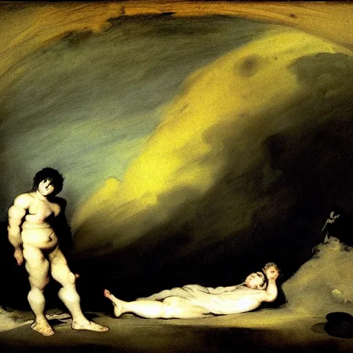 Image similar to last day on earth by francisco goya