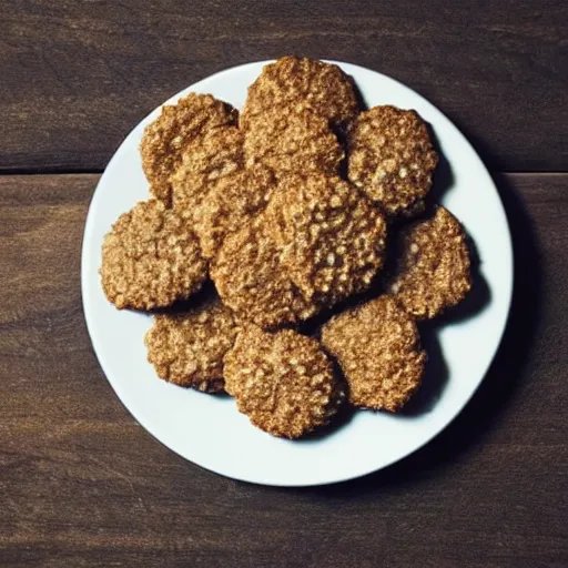 Prompt: apple made out of oatmeal cookies