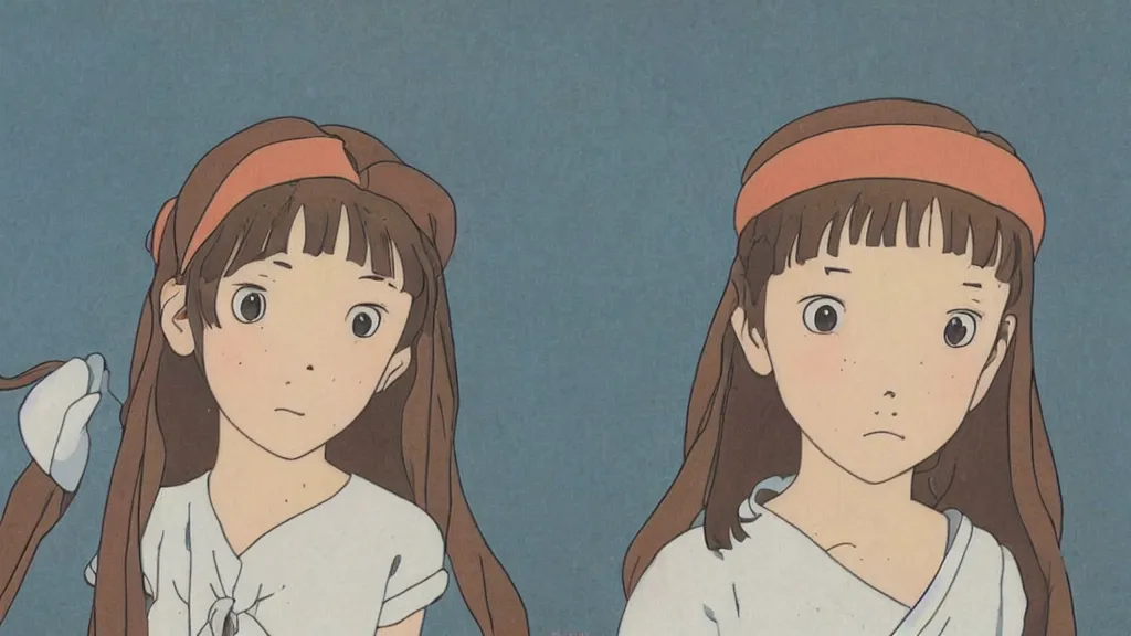 Prompt: A decent young girl portrait by Studio Ghibli.