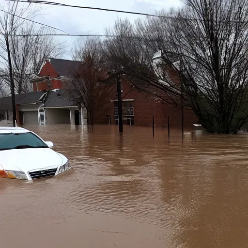 Prompt: flash flooding destruction in Kentucky