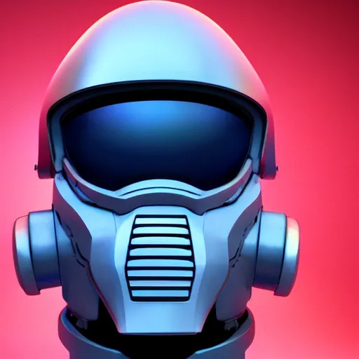 Image similar to sci-fi, helmet design, halo, duke-nuken, science-fiction, robot head, octane-render, cgi, blender, cinema-4d, maya, cgi, redshift