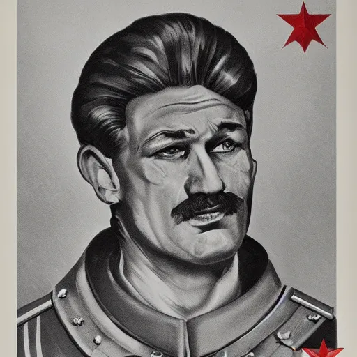 Prompt: a detailed and complex, highly detailed, concept art, soviet propaganda poster depicting a portrait of fierljeppen. painting by irakli toidze