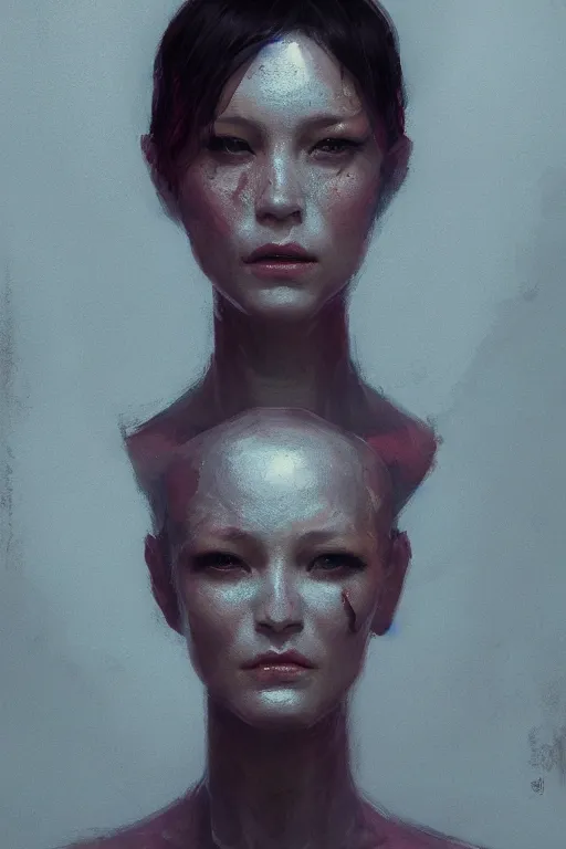 Prompt: a fancy portrait of an alien women by Greg Rutkowski, Sung Choi, Mitchell Mohrhauser, Maciej Kuciara, Johnson Ting, Maxim Verehin, Peter Konig, symmetrical , 8k photorealistic, cinematic lighting, HD, high details, atmospheric , trending on artstation