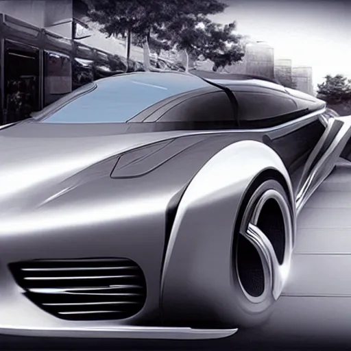 Image similar to futuristic car, photorealistic