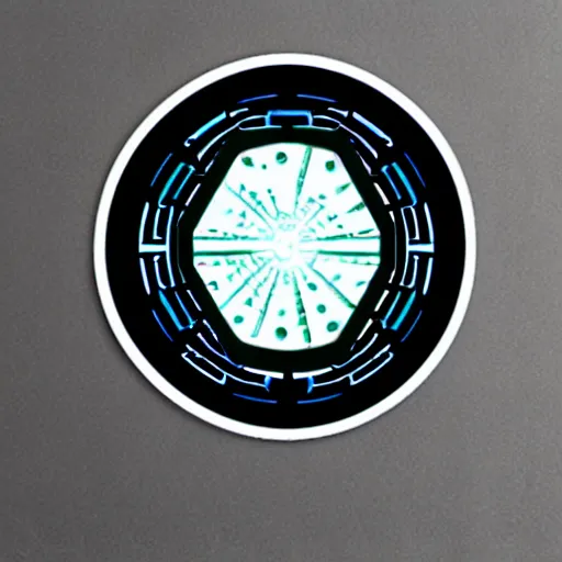 Image similar to die cut sticker, stargate portal