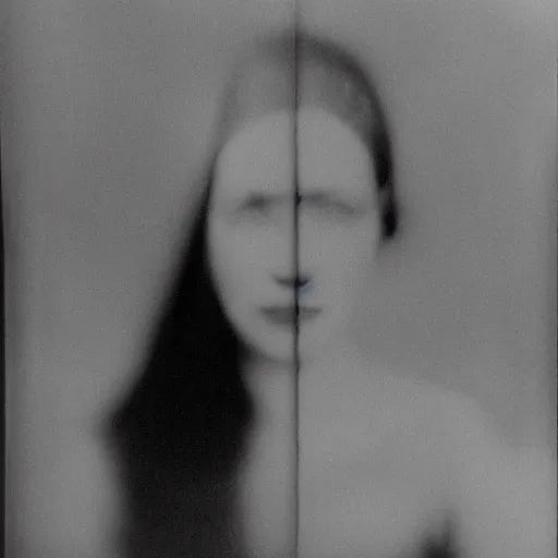 Image similar to negative film portrait of a woman