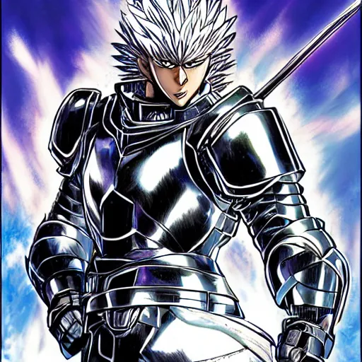 Prompt: Portrait of a Paladin by Yusuke Murata