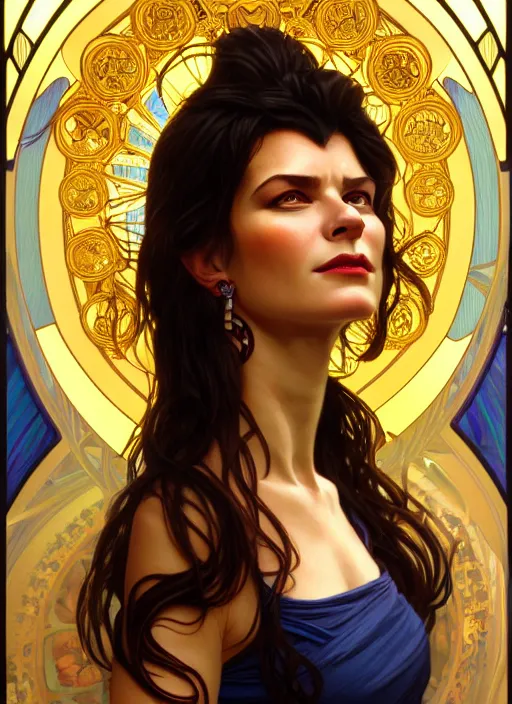 Prompt: oil portrait of vriska serket, intricate, elegant, highly detailed, lighting, painting, artstation, smooth, illustration, art by greg rutowski and alphonse mucha