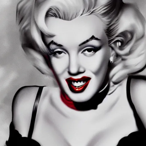 Image similar to Marilyn Monroe as Harley Quinn hyper realistic 4K quality