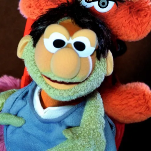 Image similar to river cuomo as a muppet