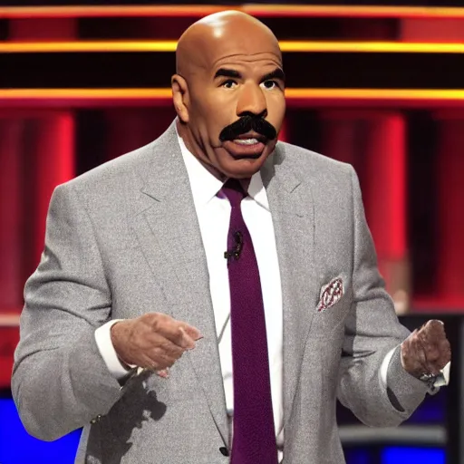 Image similar to Steve harvey on family feud as George Washington