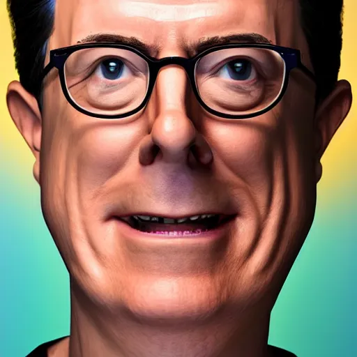 Image similar to stephen colbert face inside!!!! a clear beer bottle!!!!!, 8 k, ultra realistic details