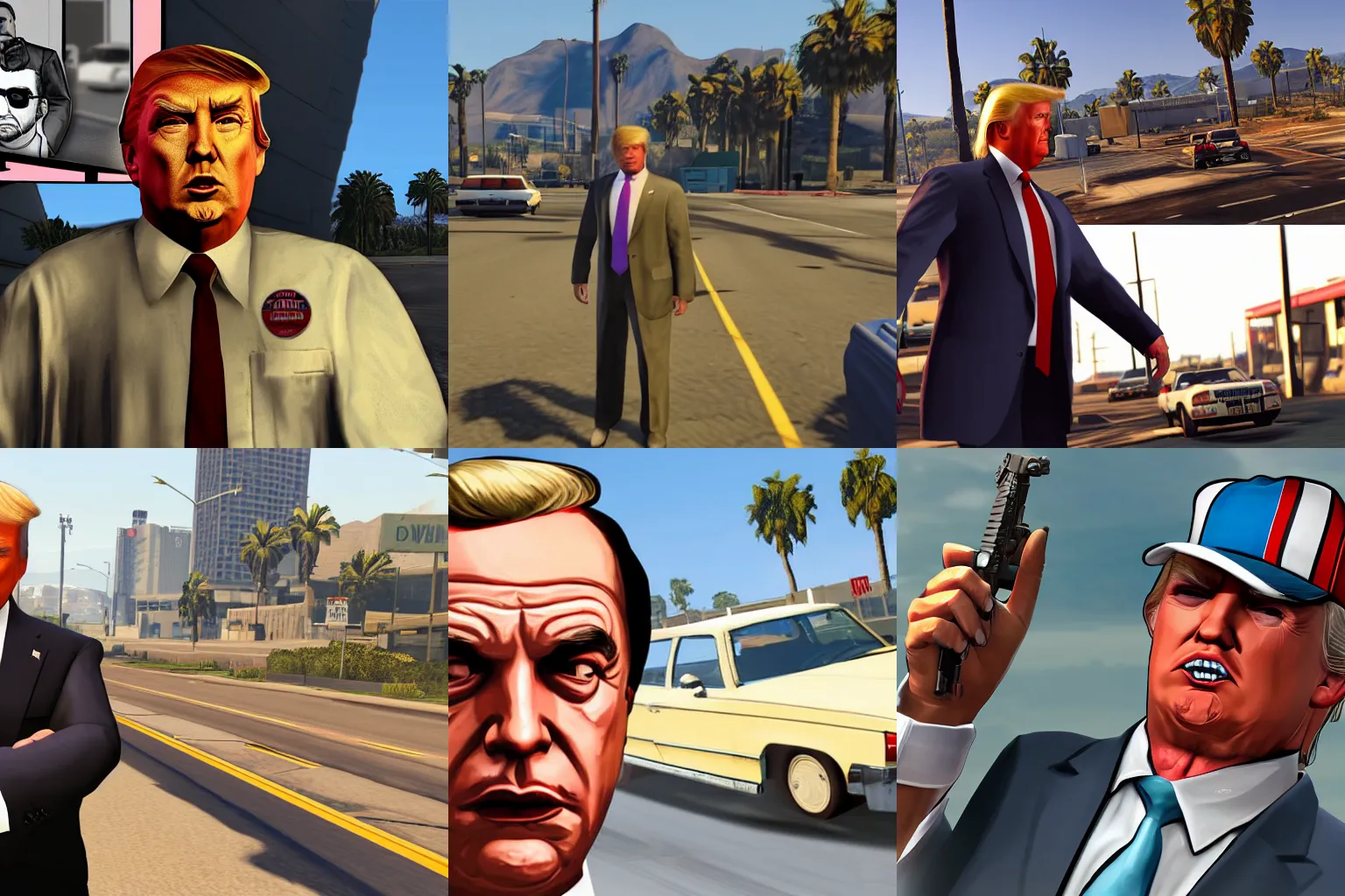 GTA V Game With Donald Trump As The Character Stable Diffusion OpenArt