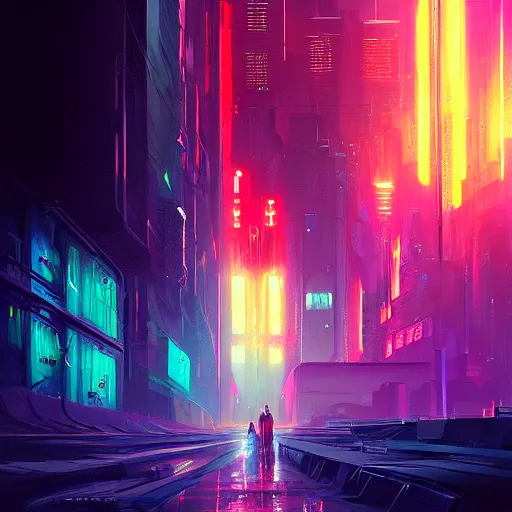 Image similar to blade runner rick decard digital painting bioluminance alena aenami artworks in 4 k design by lois van baarle by sung choi by john kirby artgerm style pascal blanche and magali villeneuve