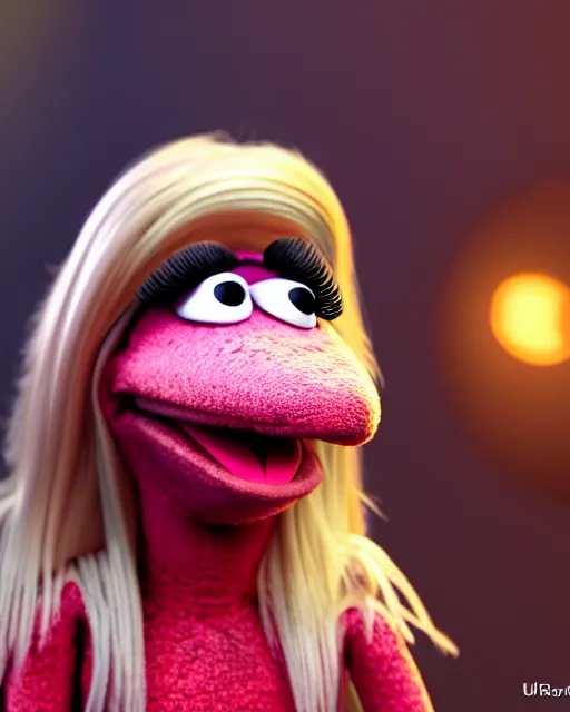 Prompt: detailed portrait, a photo of elyse wlliams as a muppet, unreal engine, hyper realism, realistic shading, cinematic composition, blender render, octane render, ultrawide shot