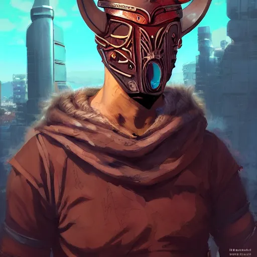 Image similar to cyberpunk viking helmet mask warrior goddess robot ninja fantasy, art gta 5 cover, official fanart behance hd artstation by jesper ejsing, by rhads, makoto shinkai and lois van baarle, ilya kuvshinov, ossdraws