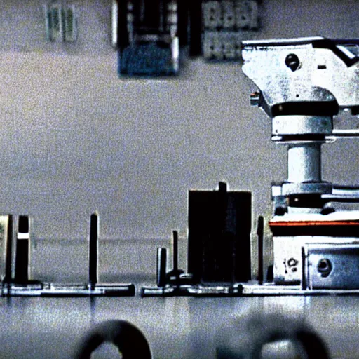 Image similar to film still 1 9 9 2 industrial