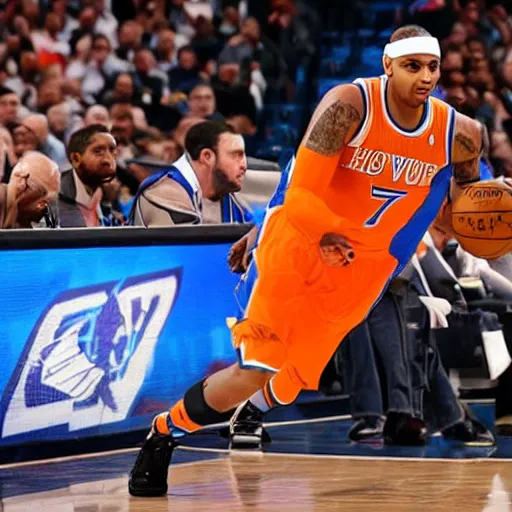 Prompt: carmelo anthony nenderoid