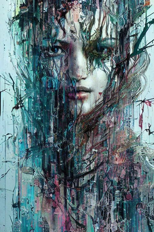 Prompt: the soul's endless plight to perfection, struggle and resolution, by carne griffiths and wadim kashin